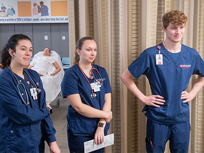 Nursing Students in a simulation